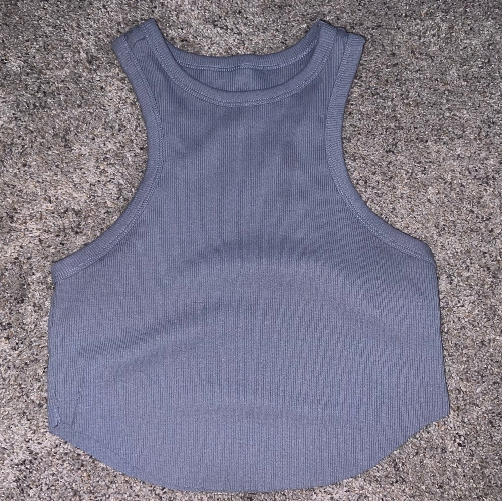Women's Gray Sleeveless Top